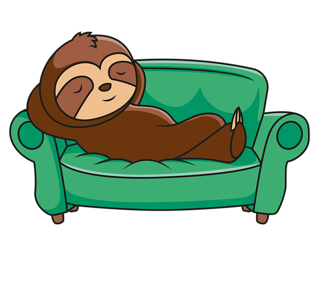 sloth lounging